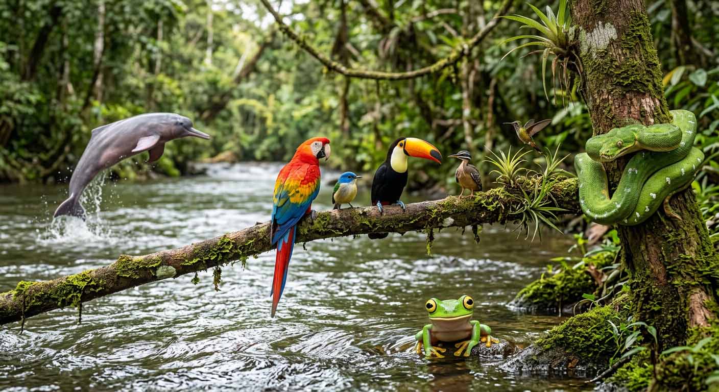 Pantanal soundscape illustrating bioacoustic wildlife identification