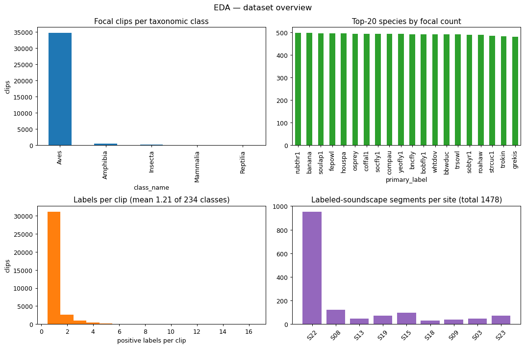 Dataset and taxonomy breakdown